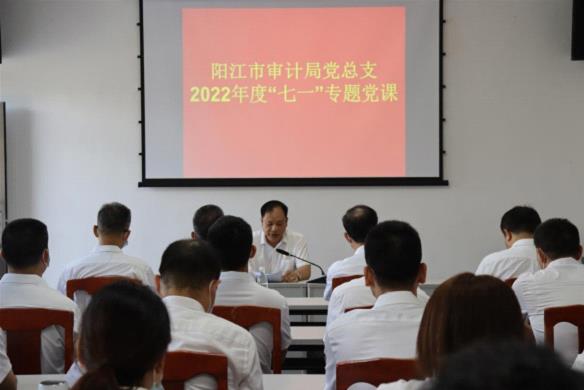 　　　　局党组书记、局长，局机关党总支部书记谢英杰同志讲授题为《扛起审计担当，服务发展大局》“七一”主题党课.jpg