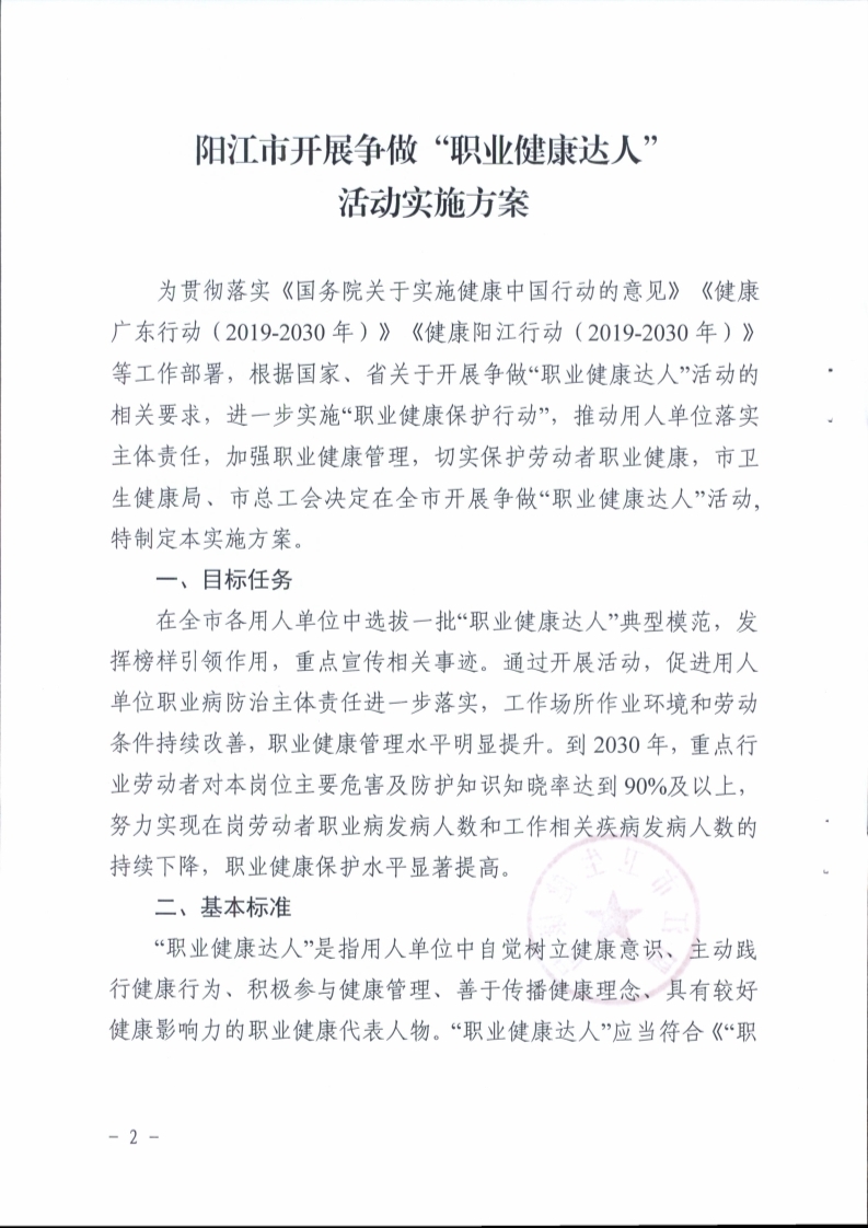 （挂网）阳江市卫生健康局 阳江市总工会关于印发《阳江市开展争做“职业健康达人”活动实施方案》的通知（阳卫函〔2021〕201号）(阳卫函〔2021〕201号 阳江市卫生健康局 阳江市总工会关于印发《阳江市开展争做“职业健康达人”活动实施方案》的通知)_页面_02.jpg
